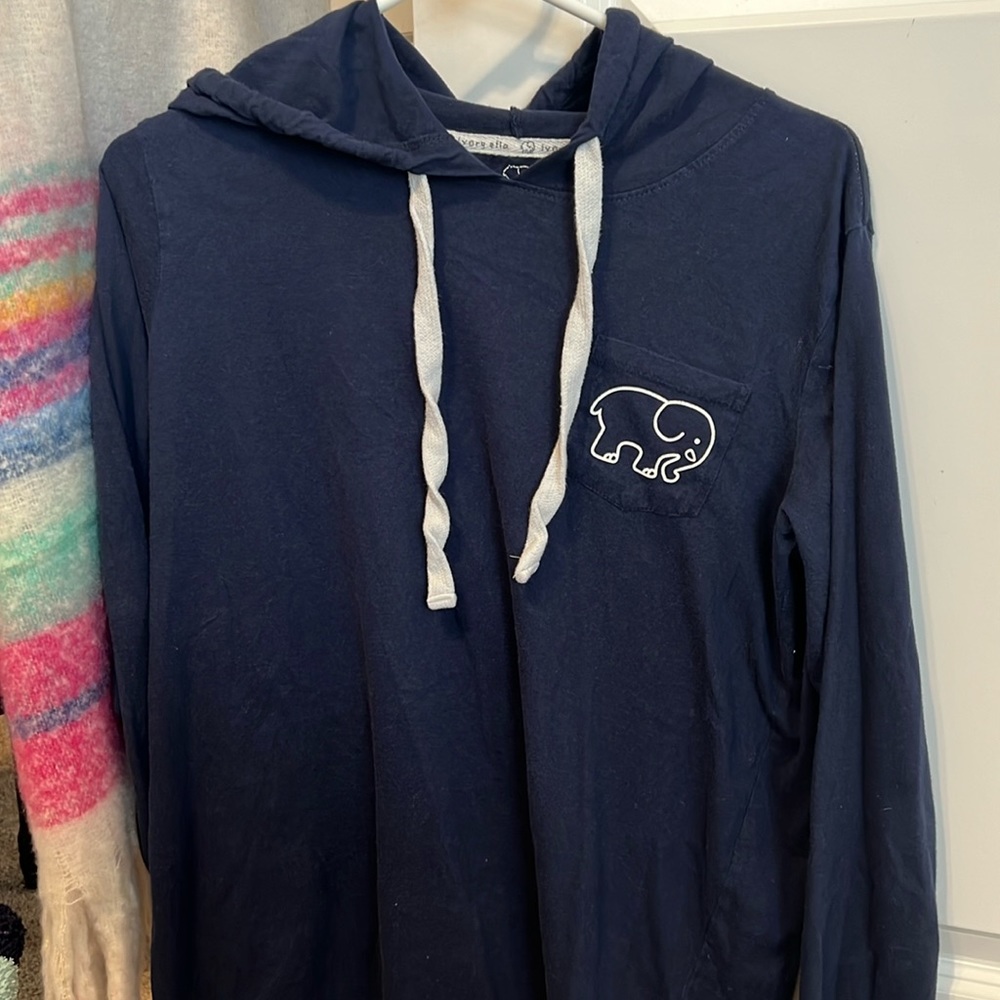 ivory ella hooded long sleeve medium
